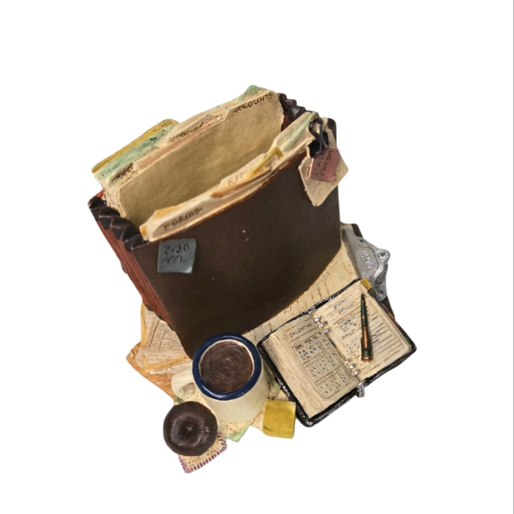 Figi Graphics 1999 Admin Assistant Desk Organizer Pencil / Card Holder